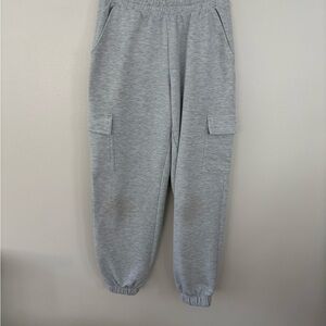 Women’s Gray Cargo Jogger Pants